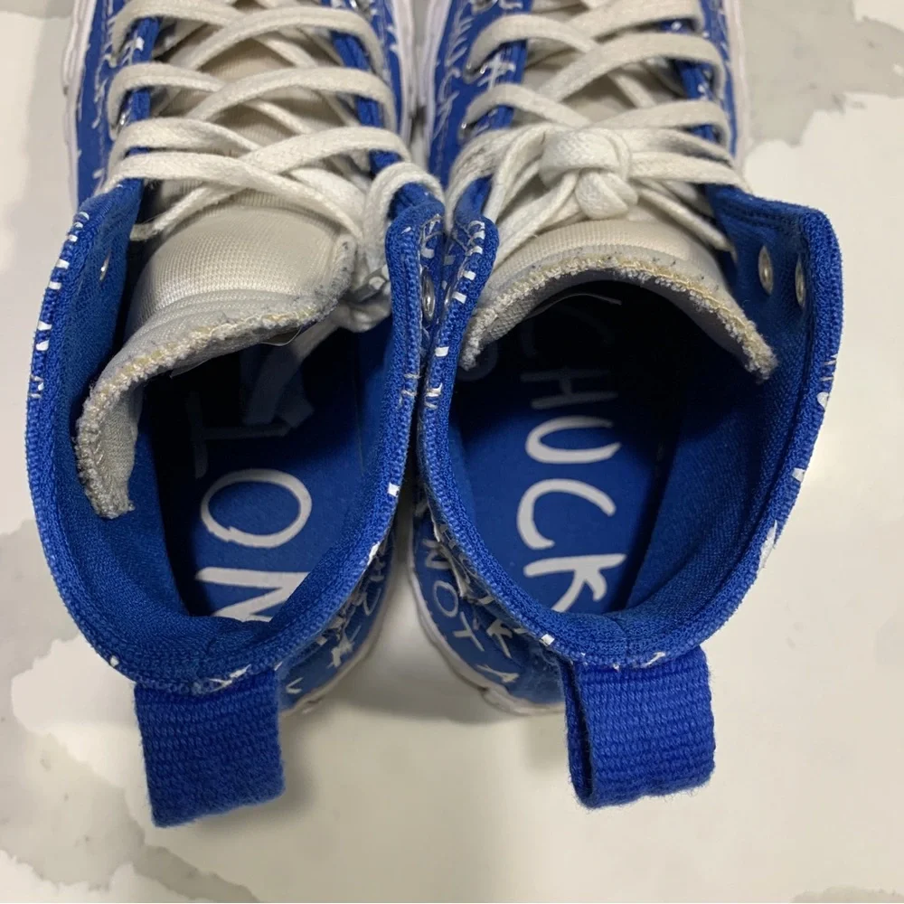Converse Blue High-Tops with White Accents Size 3Y
